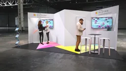 10x20 Inline booth design by Reaction Space